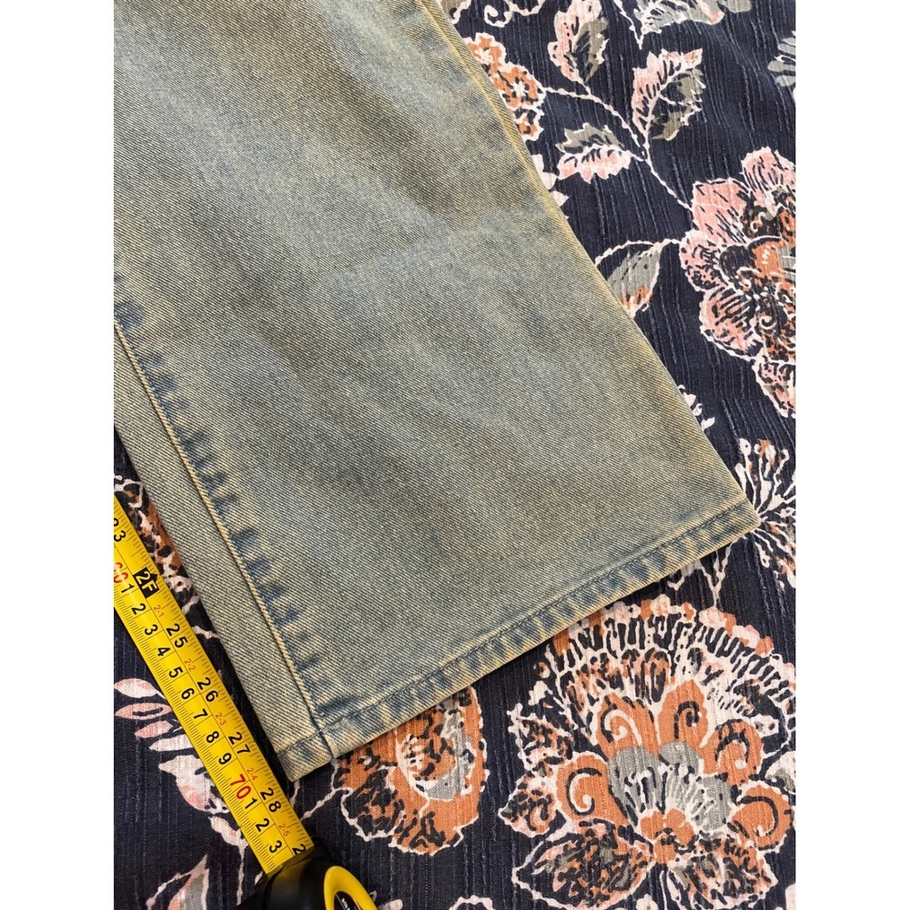 PrettyLittleThing Petite Vintage Wash Denim‎ Cut Out Jumpsuit Ripped Size 4 New - Picture 14 of 16